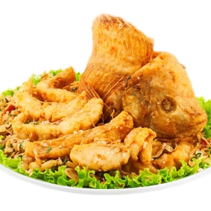 Cá Điêu Hồng Chiên Xù